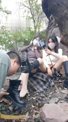 【安琪殿下】两位新人S户外上课【双视角版】 bf19407