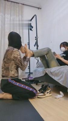 【暴力美学】AJ学生主拿狗当出气筒-拳击/坐脸/圣水 bf6938