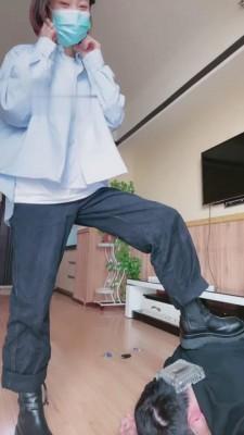 【Q月S】靴子棉袜踩踏/塑料袋窒息 bf6380