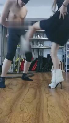 【傲柔】短靴重度踢裆/强制 bf6075