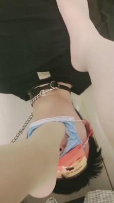 【宝儿】奶狗跪求舔皮靴原味丝足 bf10299