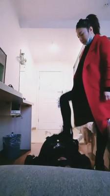 【广元女王】女神短靴原味棉袜羞辱 bf5545