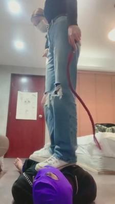 【暴力美学】教素人闺蜜原味虐狗 bf3431