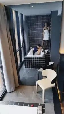 【乐姐】下雨天室内高空61层江景调奴 G-210713-2