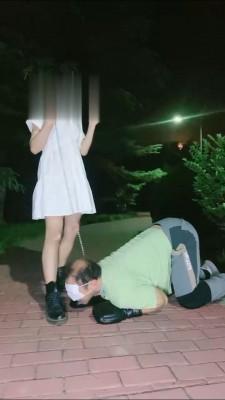 【美离子】超精彩-深夜户外遛狗 【美离子】超精彩-深夜户外遛狗