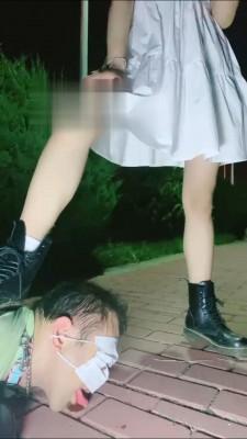 【美离子】超精彩-深夜户外遛狗 【美离子】超精彩-深夜户外遛狗