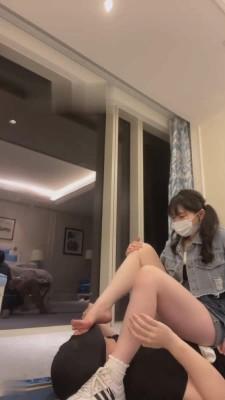 【木秋】牛仔裤学生S白袜臭鞋气味羞辱 bf16983