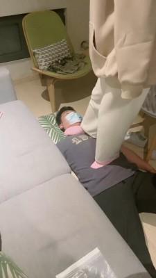 【小软】素人妹妹粉色棉袜辱狗 bf20151