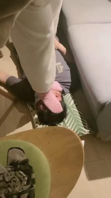 【小软】素人妹妹粉色棉袜辱狗 bf20151