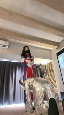 【禾末】cosplay-女超人VS外星人 bf20163