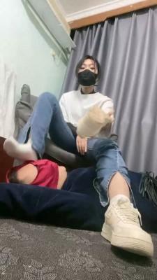 【巍一】强迫脚垫闻臭鞋臭脚臭棉袜 bf20399