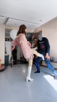 【麋鹿银儿】素人跆拳道女神重度踢 bf20735