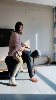 【麋鹿银儿】素人跆拳道女神重度踢 bf20735