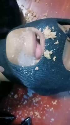 【不染】吐口水咀嚼物喂食 bf20889