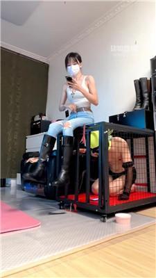 【暴力美学】长靴女神-狗笼囚禁 JS251213-17