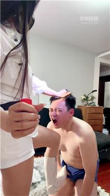 【玫瑰】长靴白袜车模玩奴才 JS260103-12
